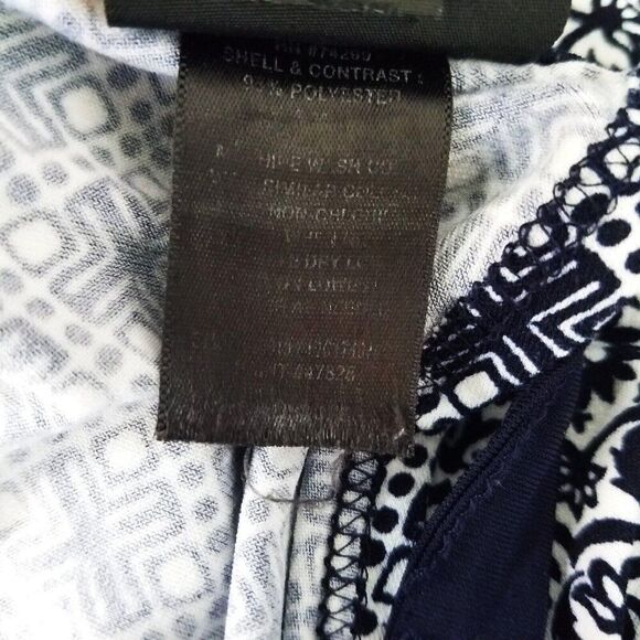 En Focus Studio Maxi Dress Womens Size 4 Sleeveless Green And Black Geo Print - Picture 12 of 12